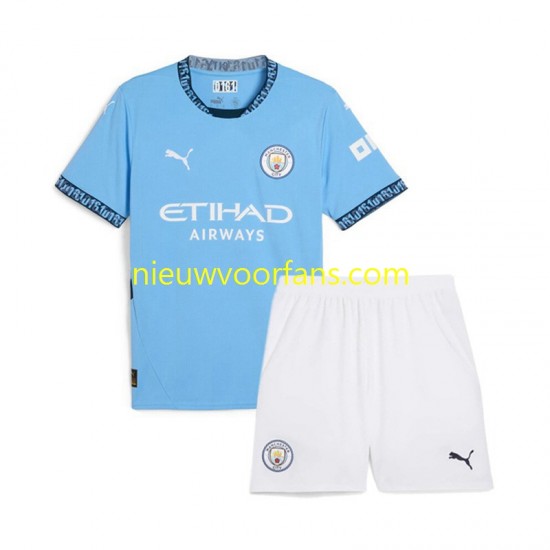 Manchester City Kind Shirt met Bedrukking Thuis 2024-2025 Korte Mouw