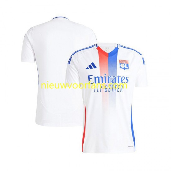 Olympique Lyonnais Heren Shirt met Bedrukking Thuis 2024-2025 Korte Mouw