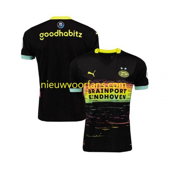 PSV Eindhoven Heren Shirt met Bedrukking Uit 2024-2025 Korte Mouw